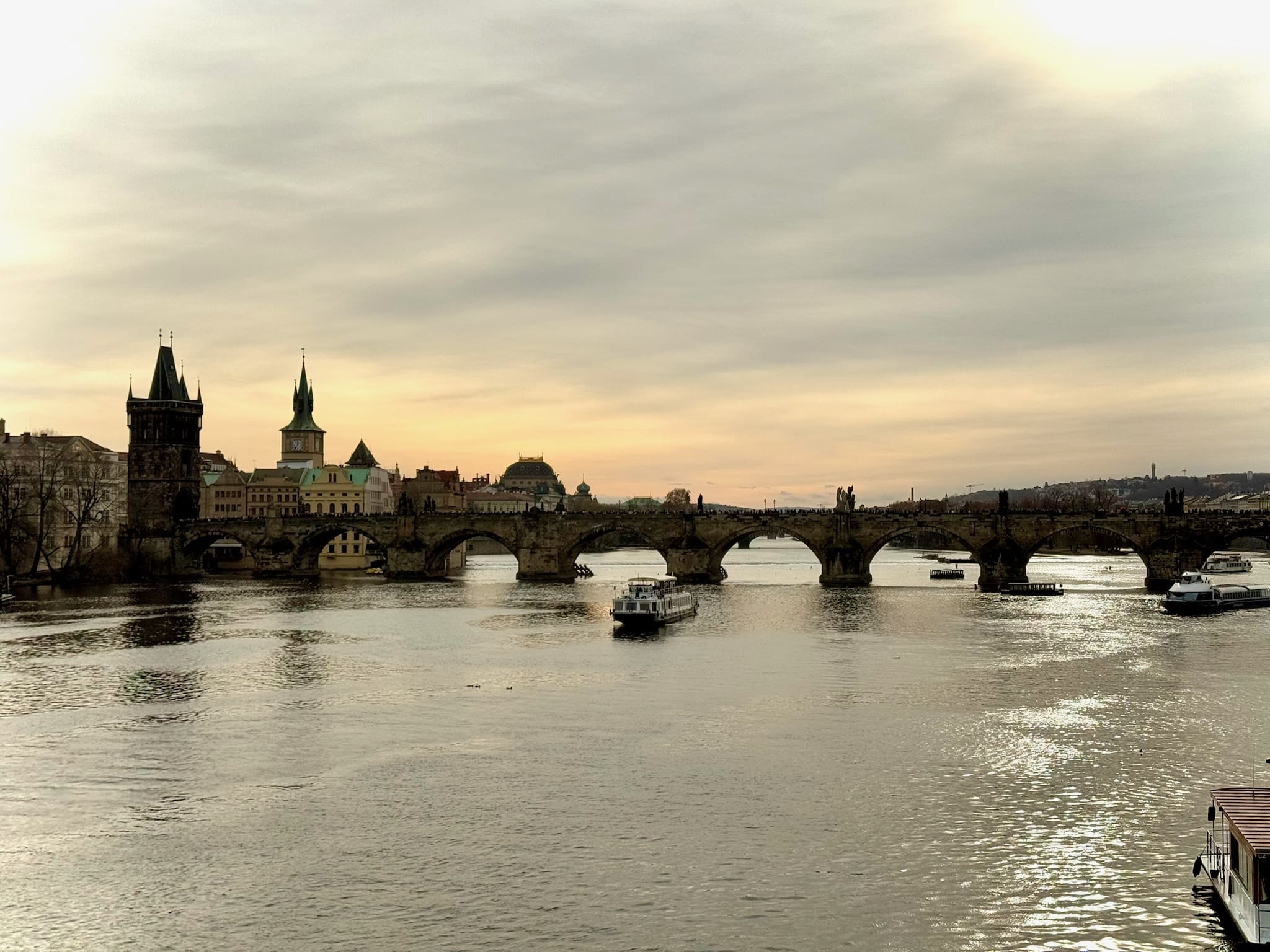 River cruise on the Vltava River in Prague